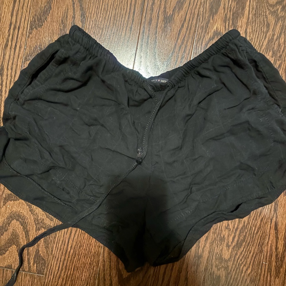 Brandy Melville Black Drawstring Shorts